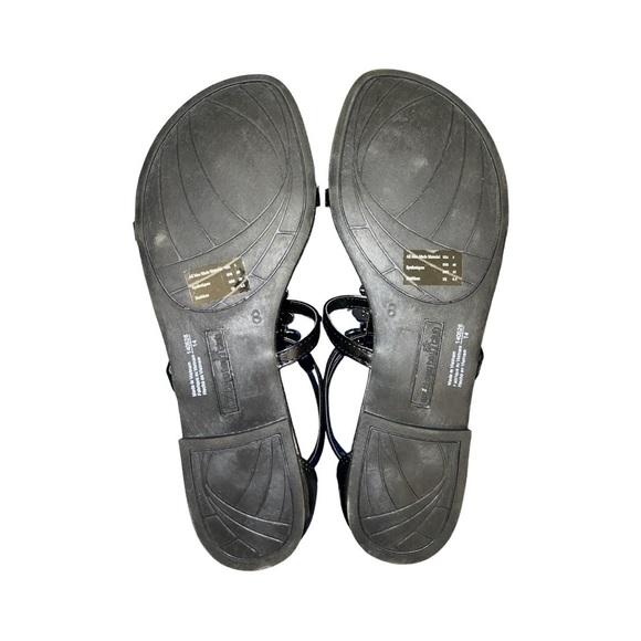 BNWT Montego Bay Club Black Gladiator Sandals w/  Zipper and Box Size 8 - Picture 3 of 4
